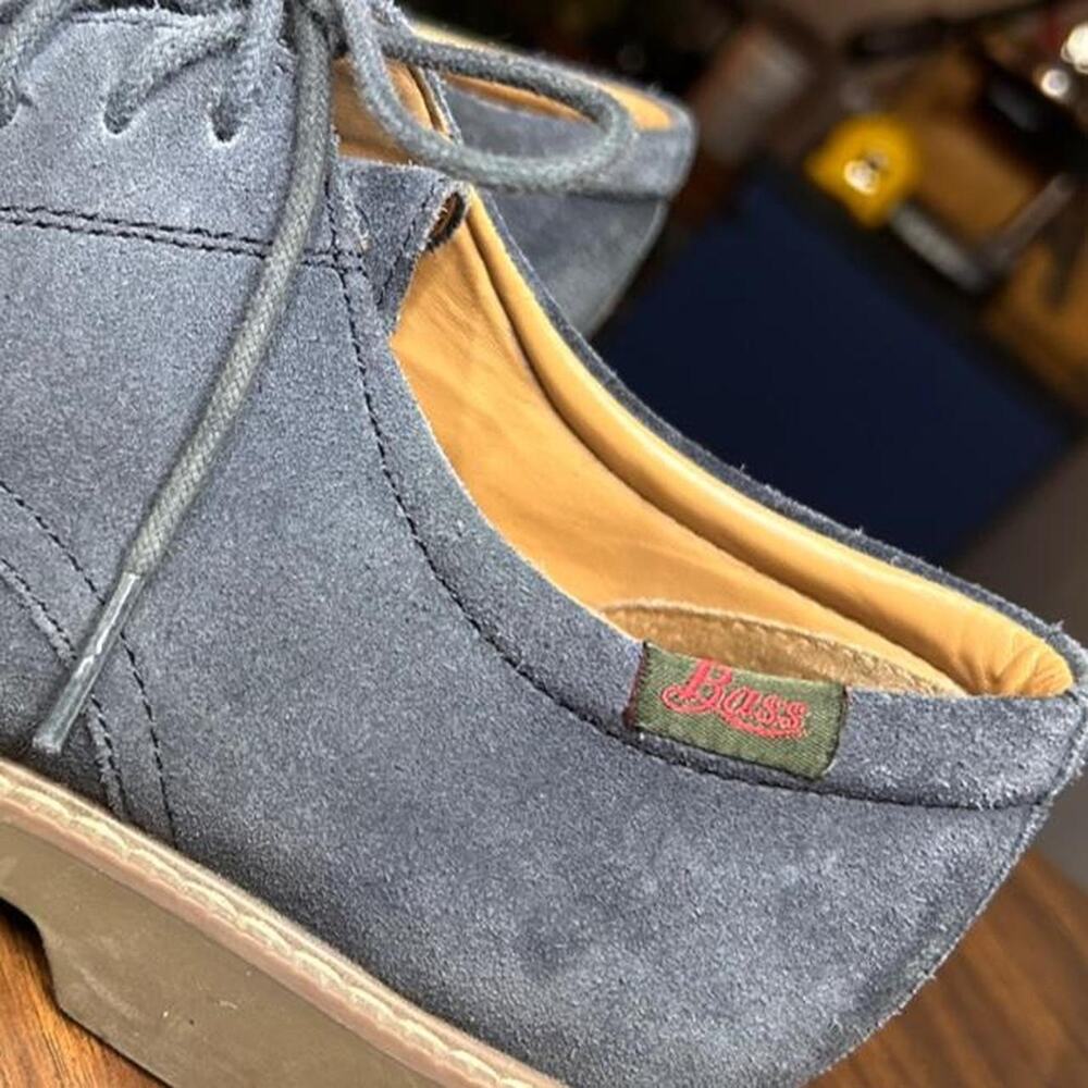 G.H. Bass & Co. "Pasadena" Slate Blue Suede Derby Shoes image 2